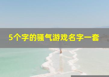 5个字的骚气游戏名字一套,5个字的游戏id诗意古风