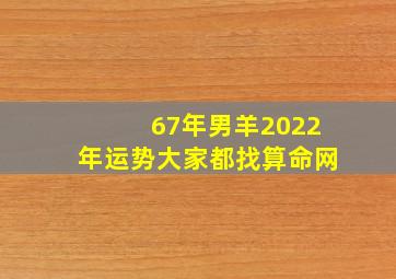 67年男羊2022年运势大家都找算命网,55岁的属羊男2022年财运好吗1967年的人虎年事业运