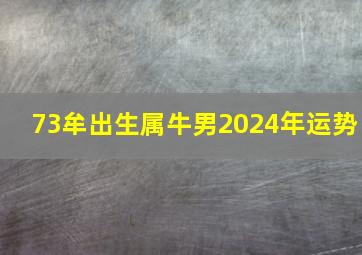 73牟出生属牛男2024年运势