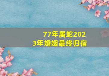 77年属蛇2023年婚姻最终归宿,77年属蛇女命2023年运势运程兔年运势查询