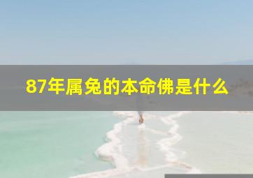 87年属兔的本命佛是什么,87年属兔的本命佛是哪尊佛