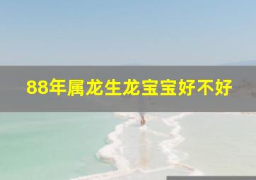 88年属龙生龙宝宝好不好,88年龙男可以在24年生孩子吗