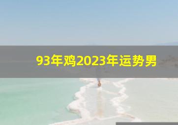 93年鸡2023年运势男,93年属鸡何时走大运2023年整体运势