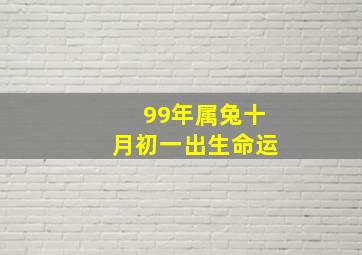 99年属兔十月初一出生命运,1999年十月初一出生