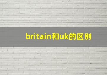 britain和uk的区别,英国的全称是UK吗