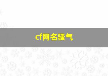 cf网名骚气,cf骚气昵称