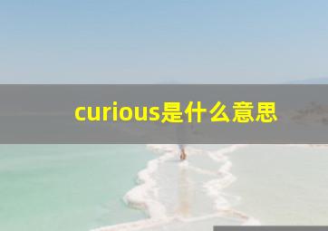 curious是什么意思,curiousity是什么意思