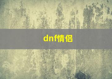 dnf情侣,DNF情侣职业