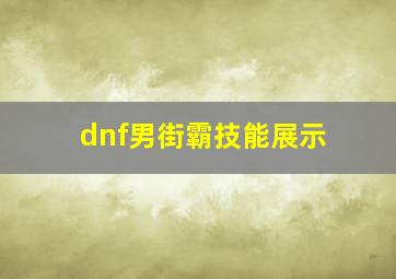 dnf男街霸技能展示,dnf2024男街霸