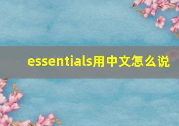 essentials用中文怎么说,MicrosoftSecurityEssentials中文名称