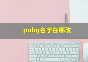 pubg名字在哪改,绝地求生大逃杀重新修改名字方法能改名么